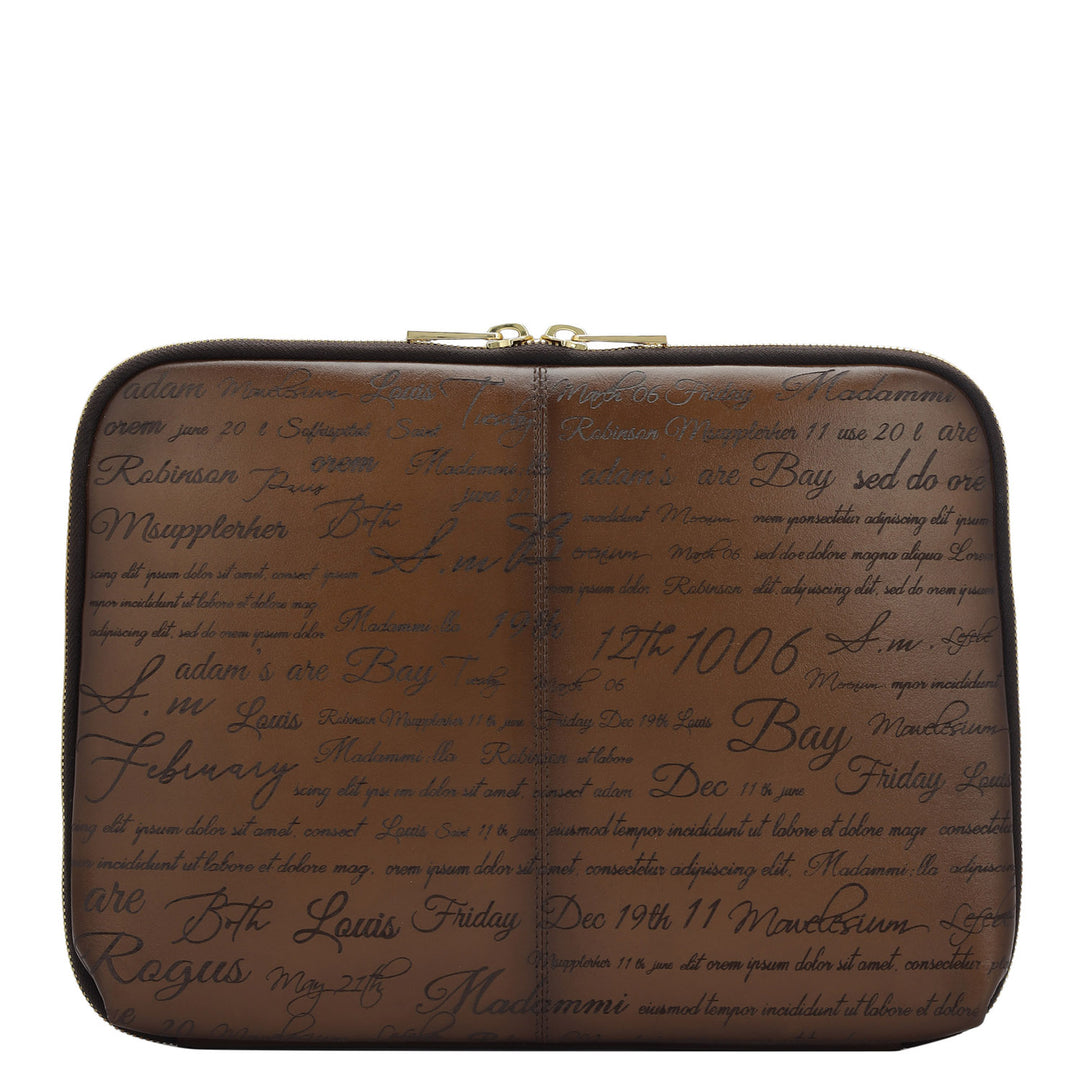 Signato Leather Folder - Cognac
