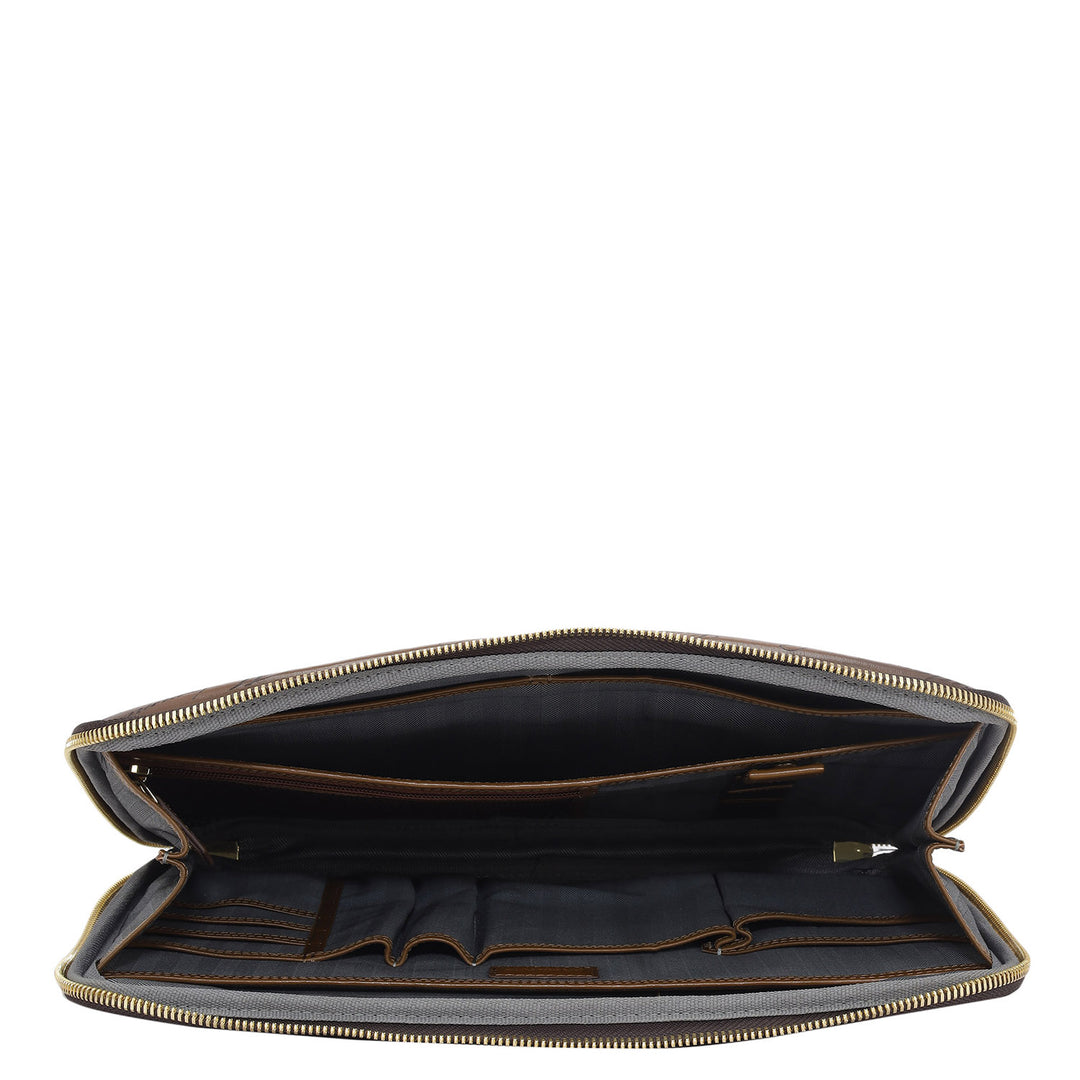 Signato Leather Folder - Cognac