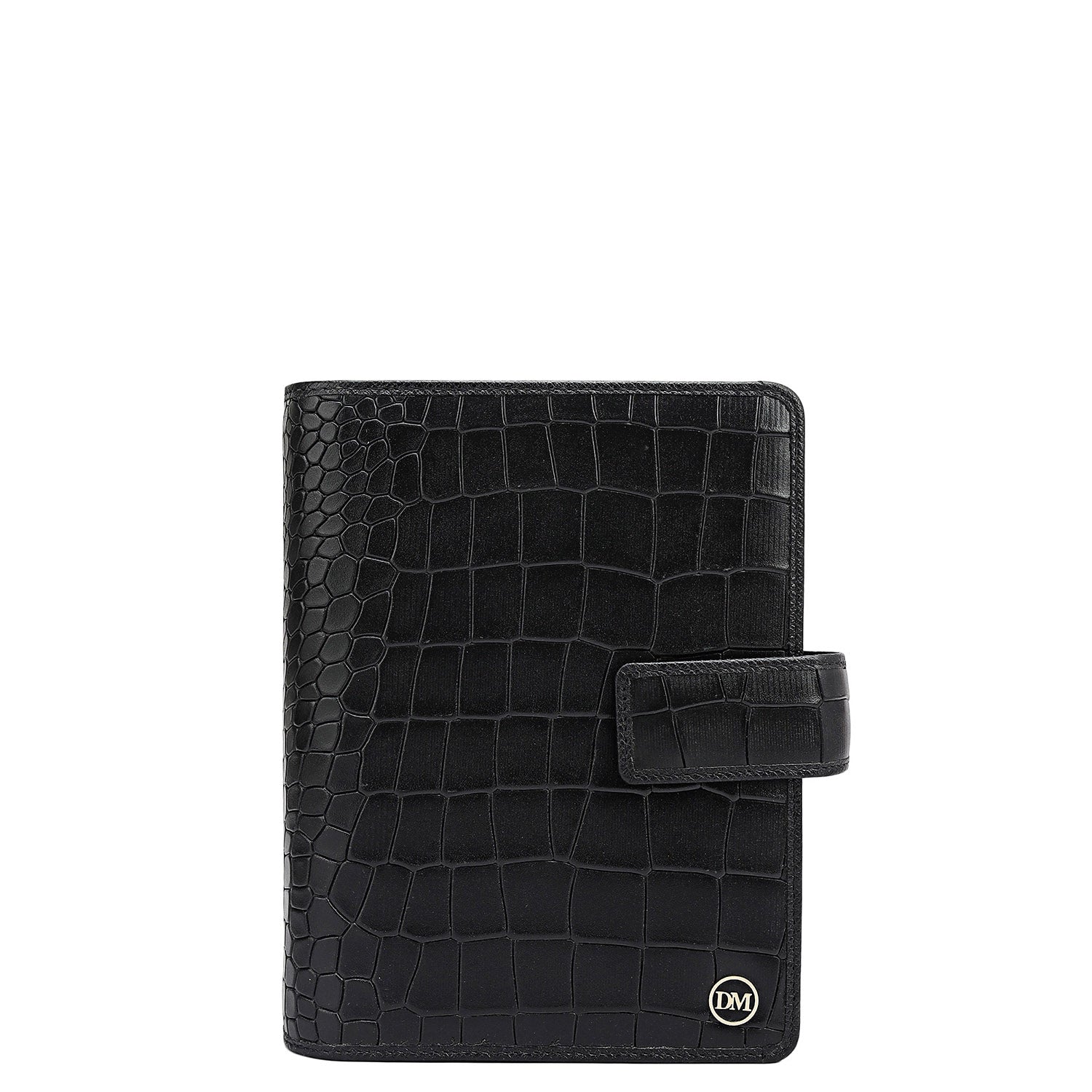 Croco Leather Filo Fax - Black – Da Milano