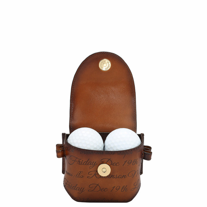 Signato Leather Golf Ball - Cognac