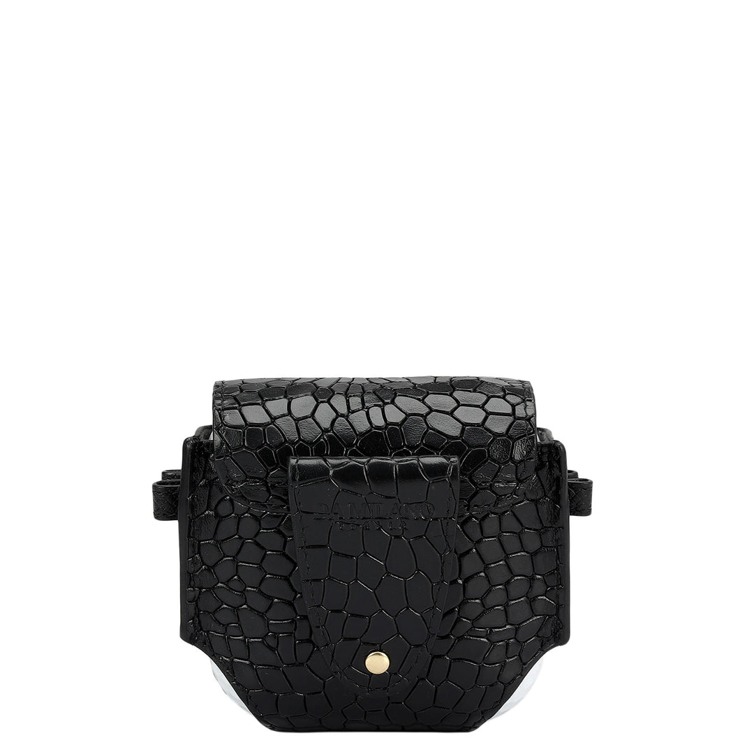 Croco Leather Golf Ball - Black