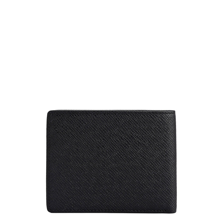 Saffiano Franzy Leather Mens Wallet & Belt Gift Sets - Black