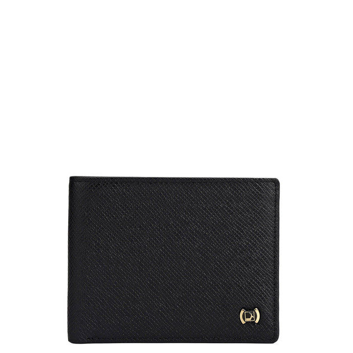 Saffiano Franzy Leather Mens Wallet & Belt Gift Sets - Black