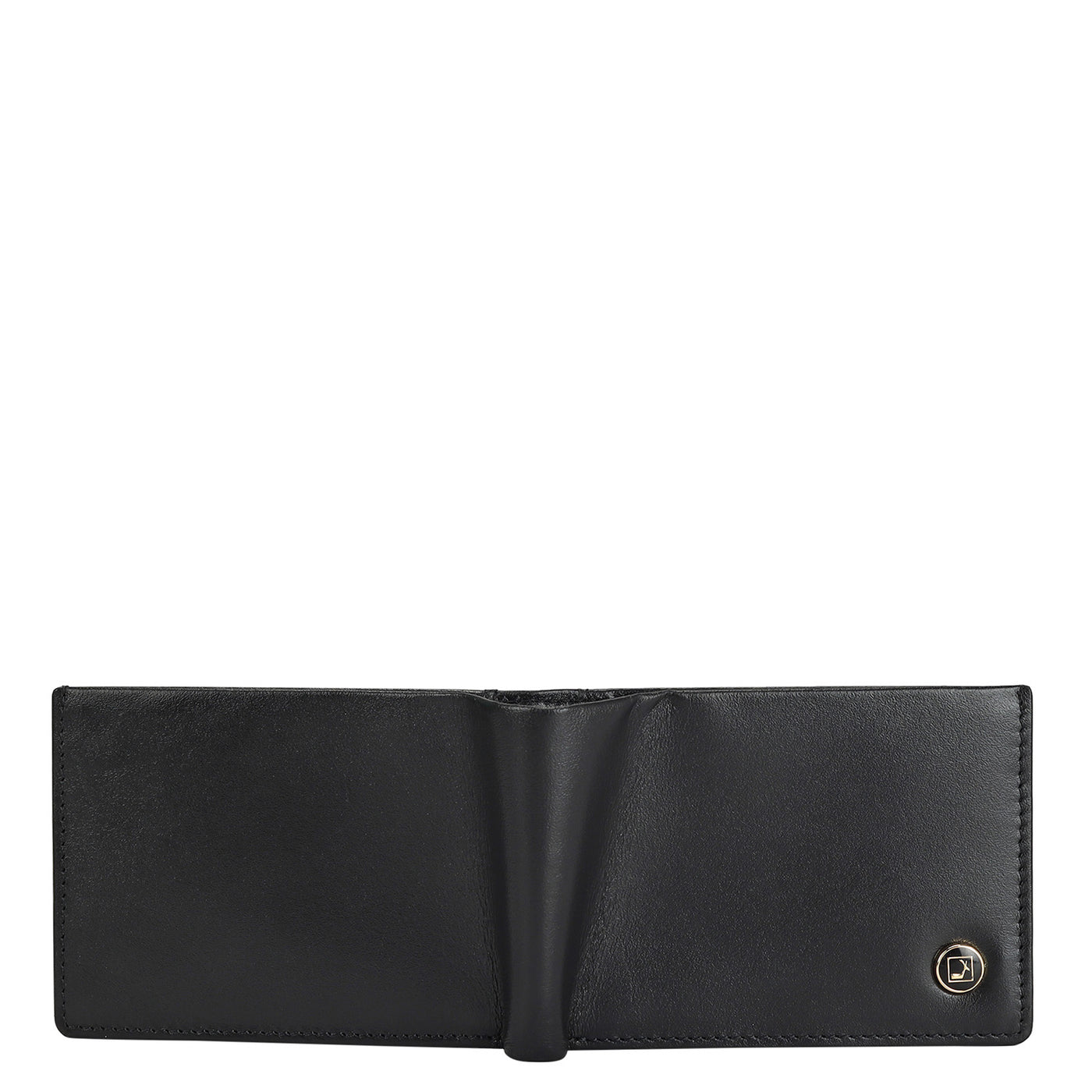 Black Plain Leather Mens Wallet & Belt Gift Set