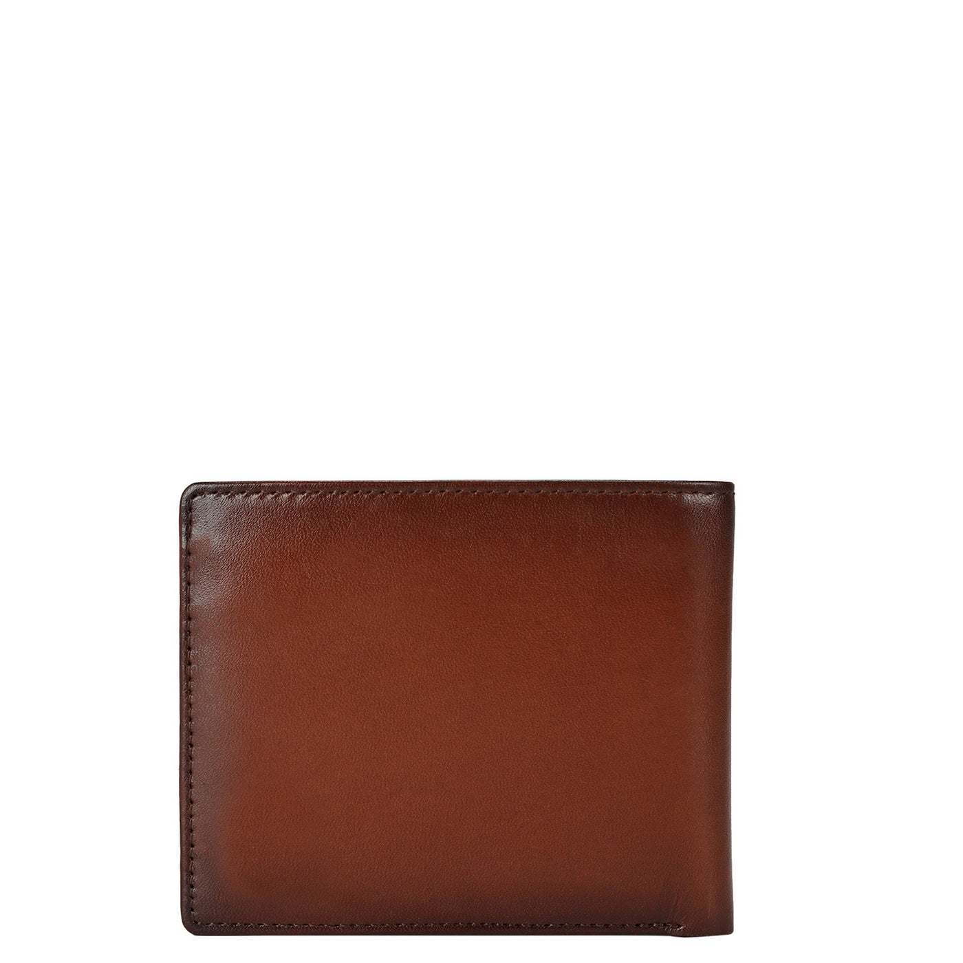 Brown Plain Leather Mens Wallet & Belt Gift Set