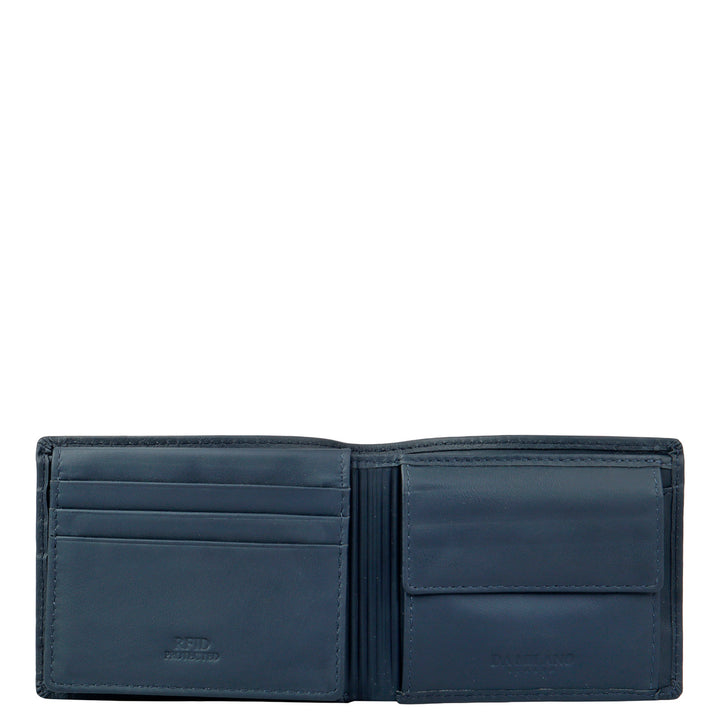 Navy Croco Mens Wallet & Belt Gift Set