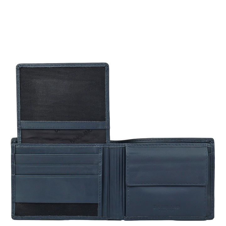 Navy Croco Mens Wallet & Belt Gift Set