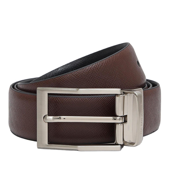 Date Saffiano Franzy Leather Mens Wallet & Belt Gift Set