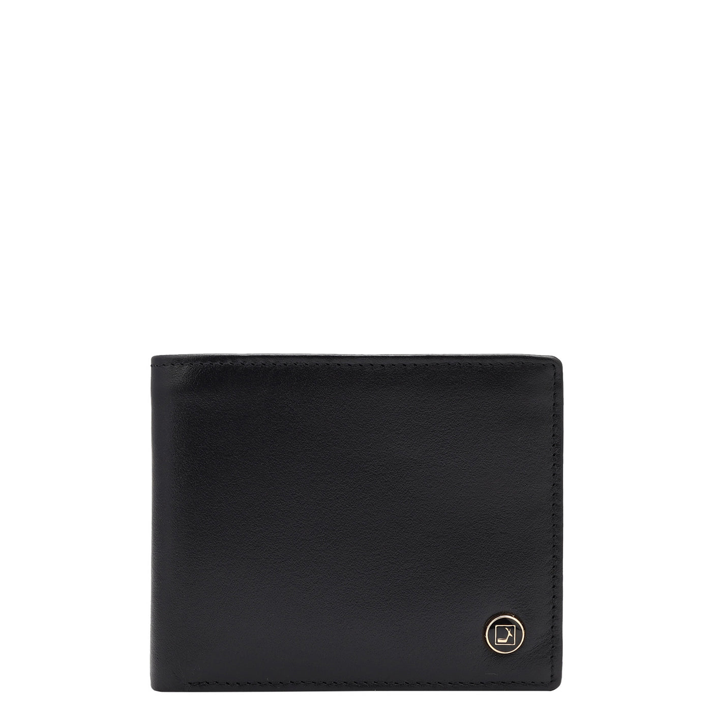 Black Saffiano Plain Leather Mens Wallet & Belt Gift Set