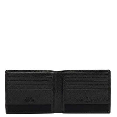 Brown & Black Saffiano Franzy Leather Mens Wallet & Belt Gift Set