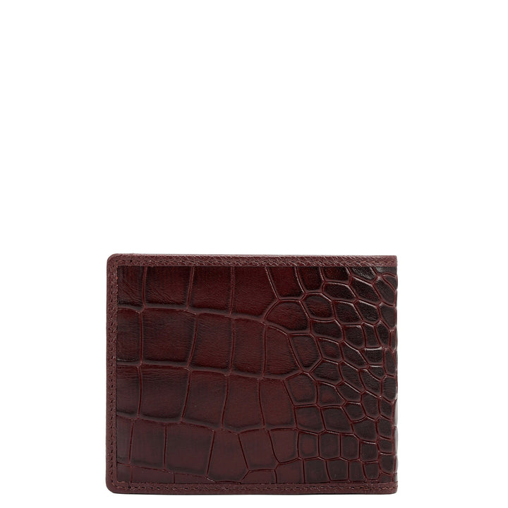 Wine  Croco Leather Mens & Ladies Wallet Gift Set