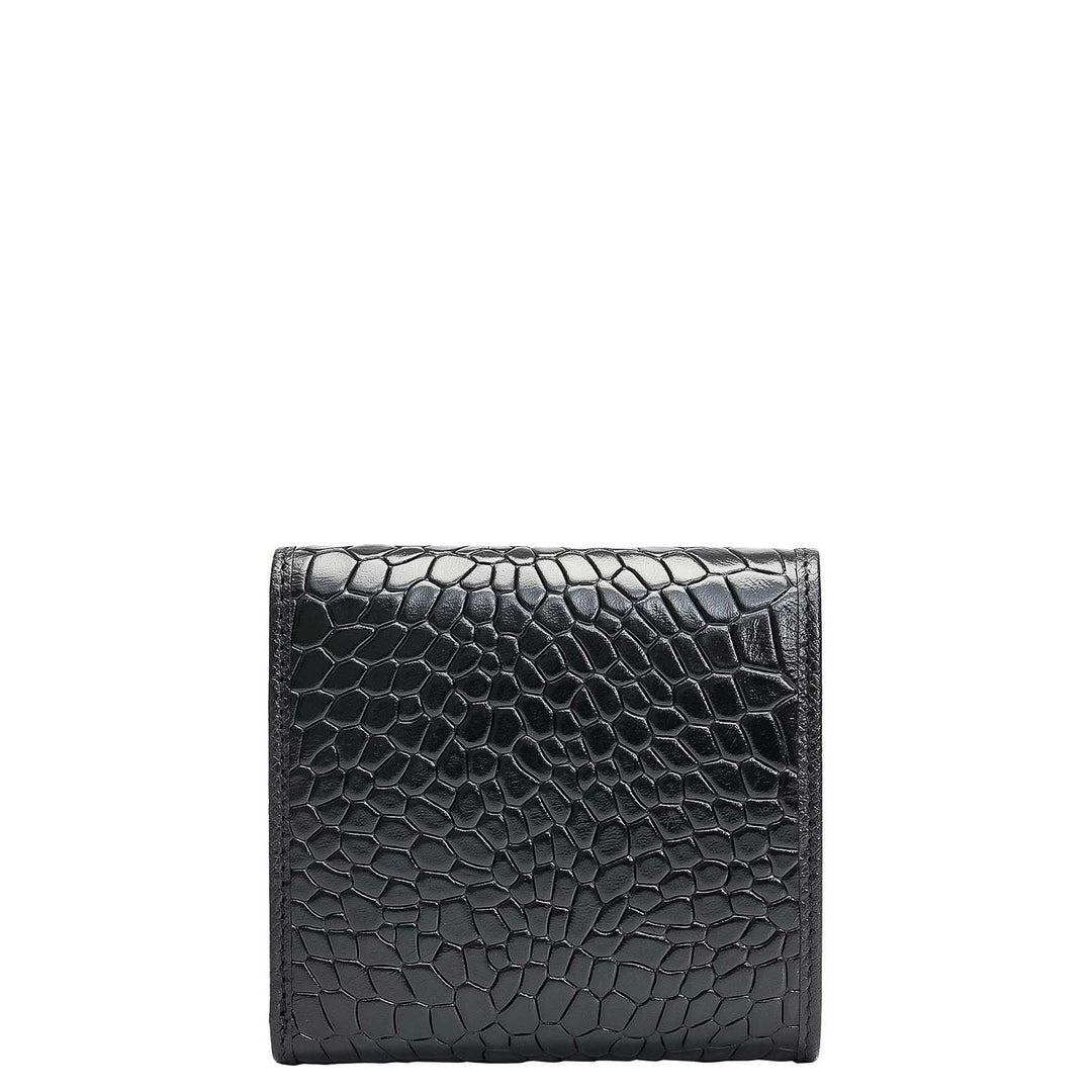 Black Croco Leather Mens & Ladies Wallet Gift Set