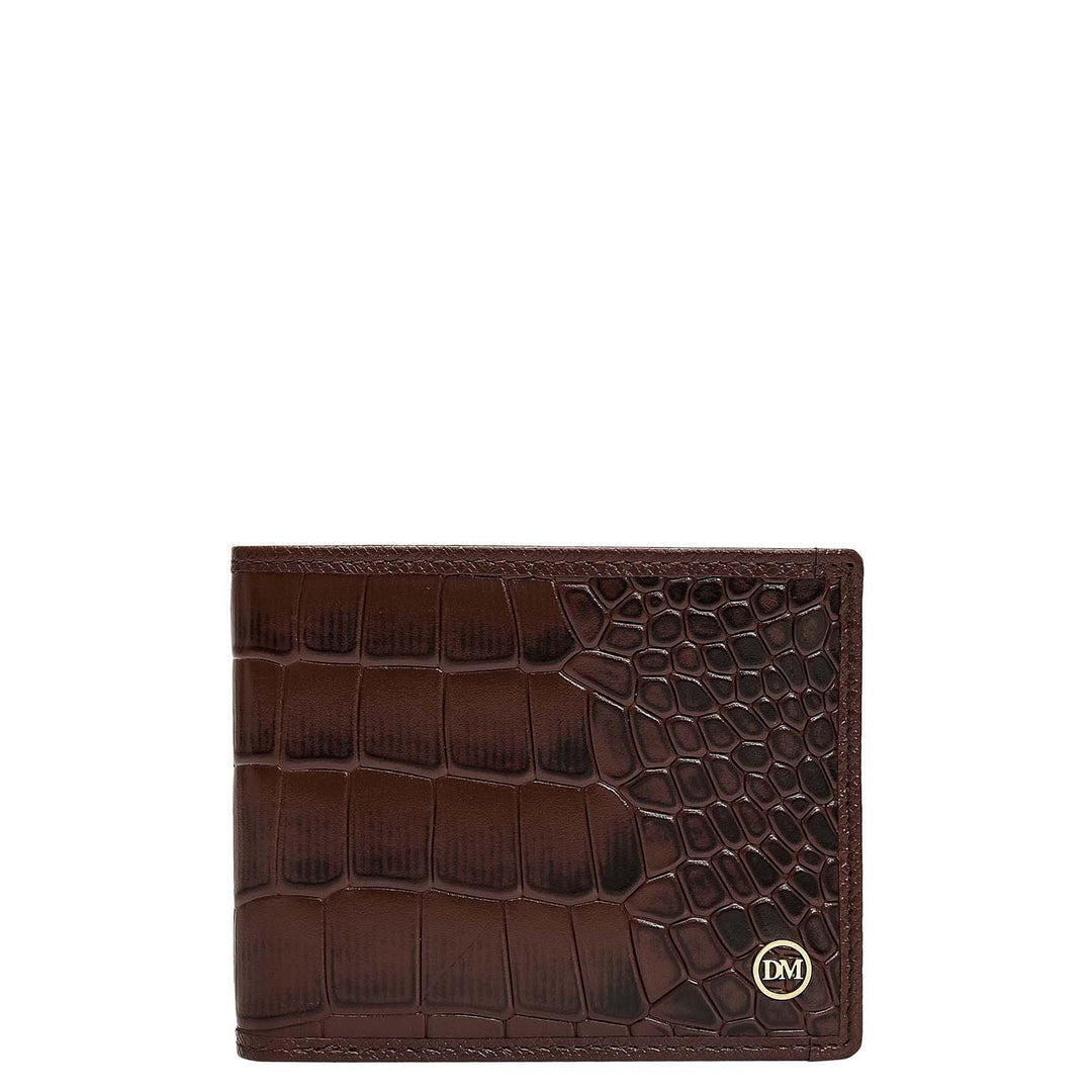 Walnut Croco Leather Mens & Ladies Wallet Gift Set