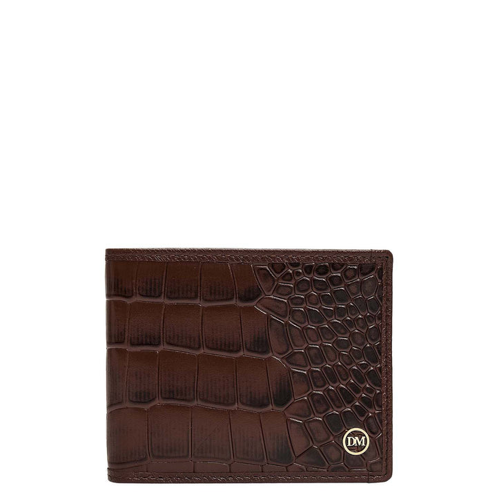 Walnut Croco Leather Mens & Ladies Wallet Gift Set