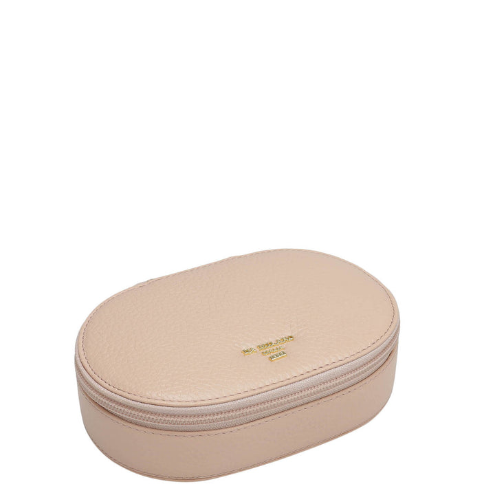 Wax Leather Jewellery Case - Feather