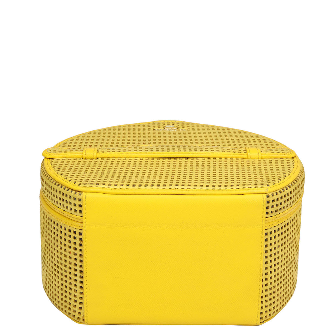 Pun Leather Jewellery Case - Yellow