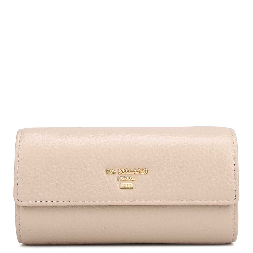 Wax Leather Jewellery Case - Dove