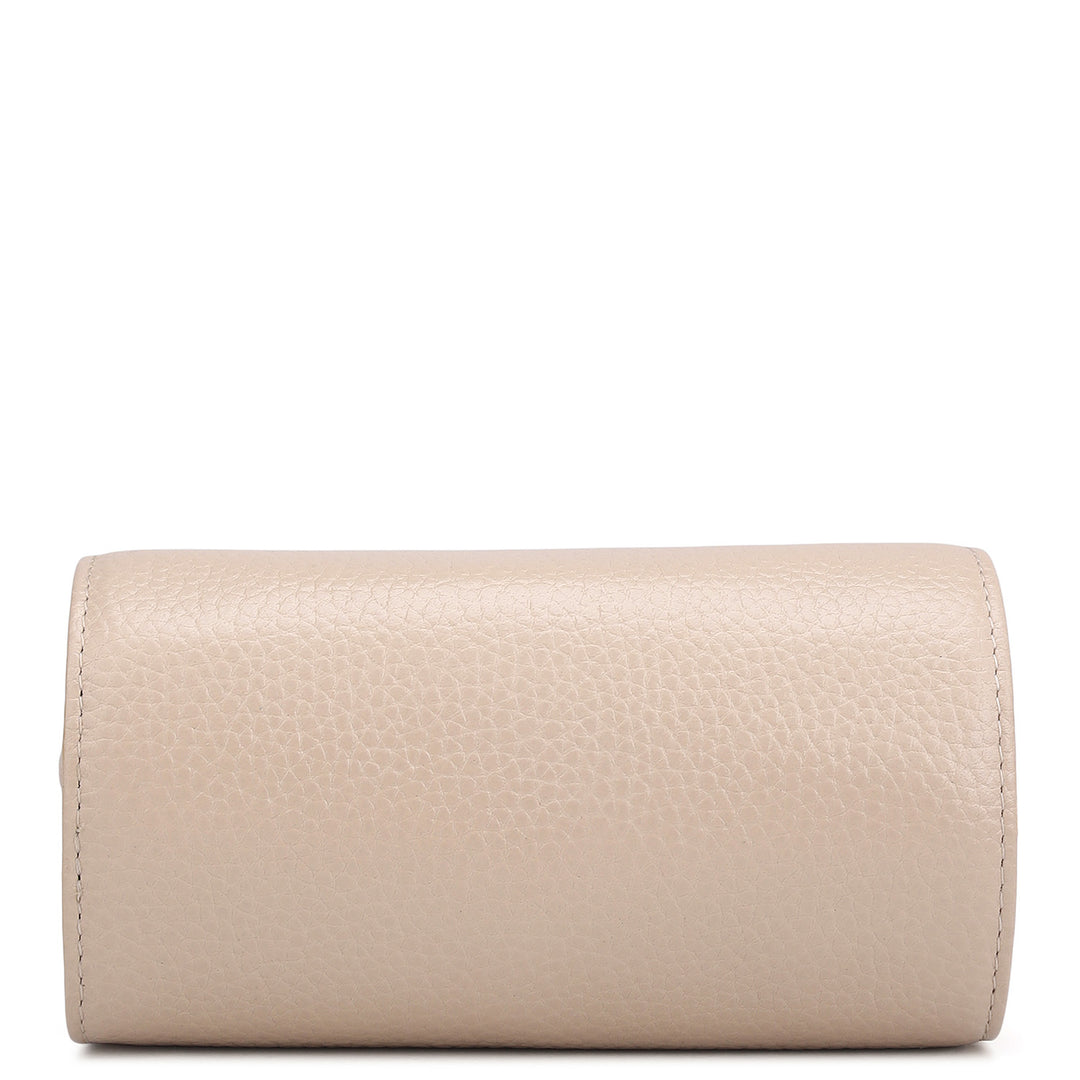 Wax Leather Jewellery Case - Dove