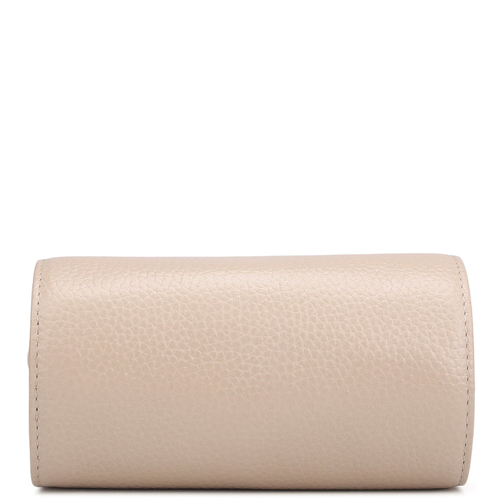 Wax Leather Jewellery Case - Dove