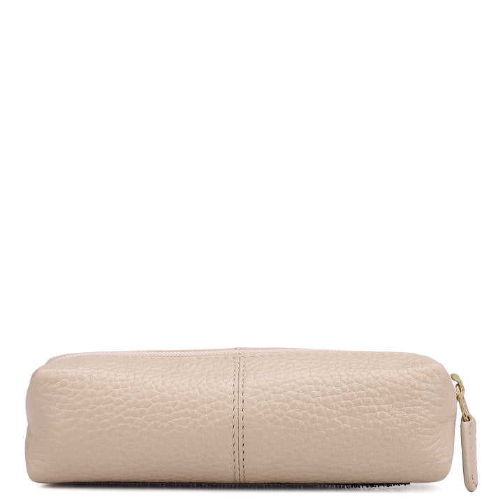 Wax Leather Jewellery Case - Dove