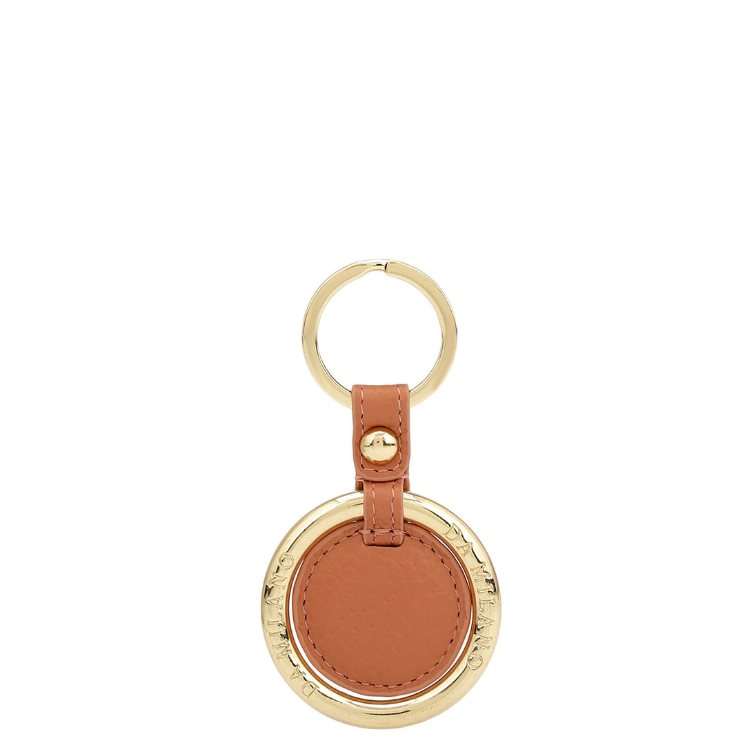 Wax Leather Key Chain - Terracotta