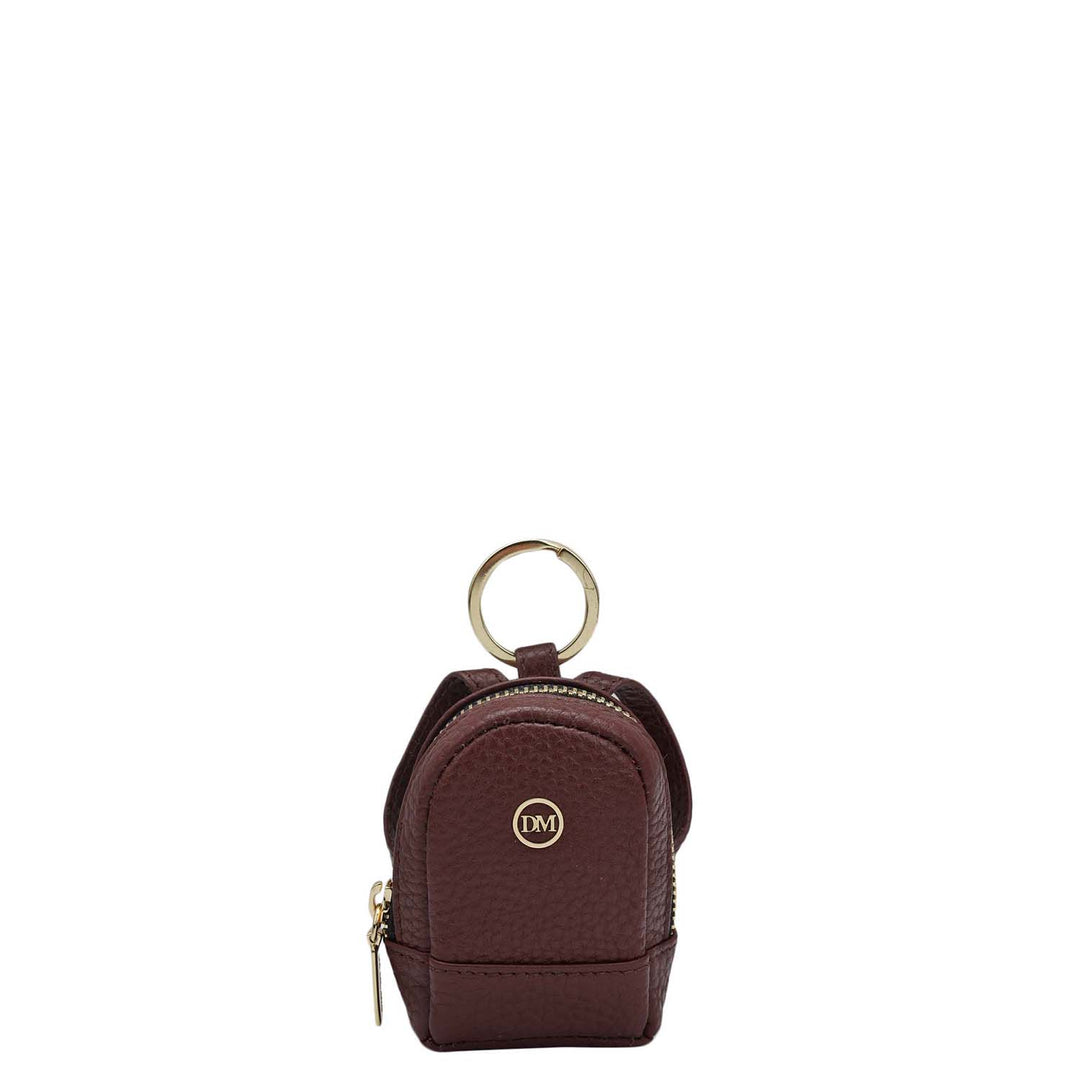 Wax Leather Key Chain - Blood Stone