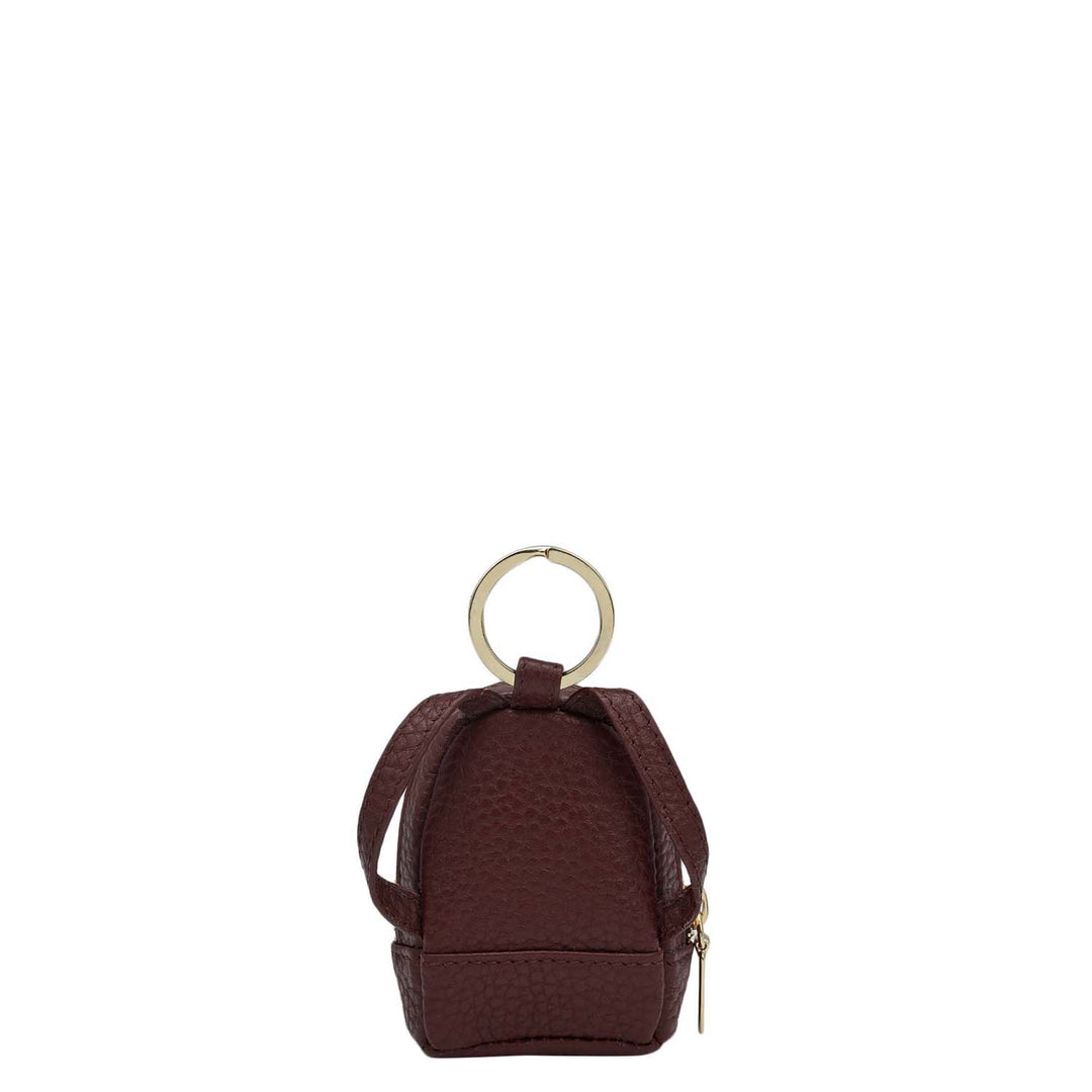 Wax Leather Key Chain - Blood Stone