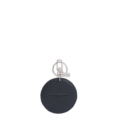Monogram Wax Leather Key Chain - Black