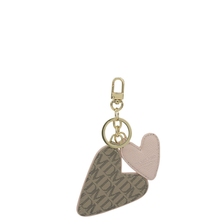 Monogram Franzy Leather Key Chain - Chalk