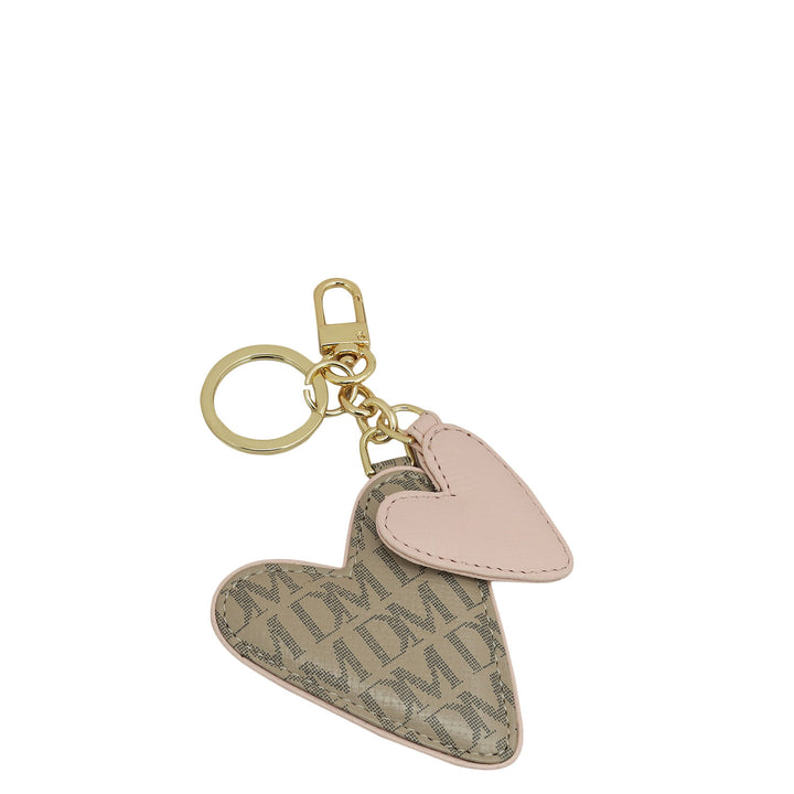 Monogram Franzy Leather Key Chain - Chalk