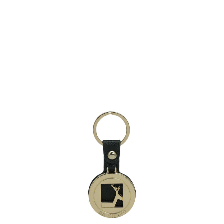 Franzy Leather Key Chain - Petrol Green