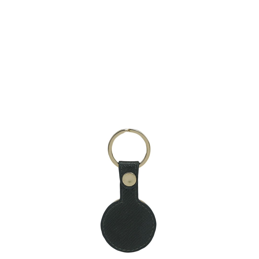 Franzy Leather Key Chain - Petrol Green
