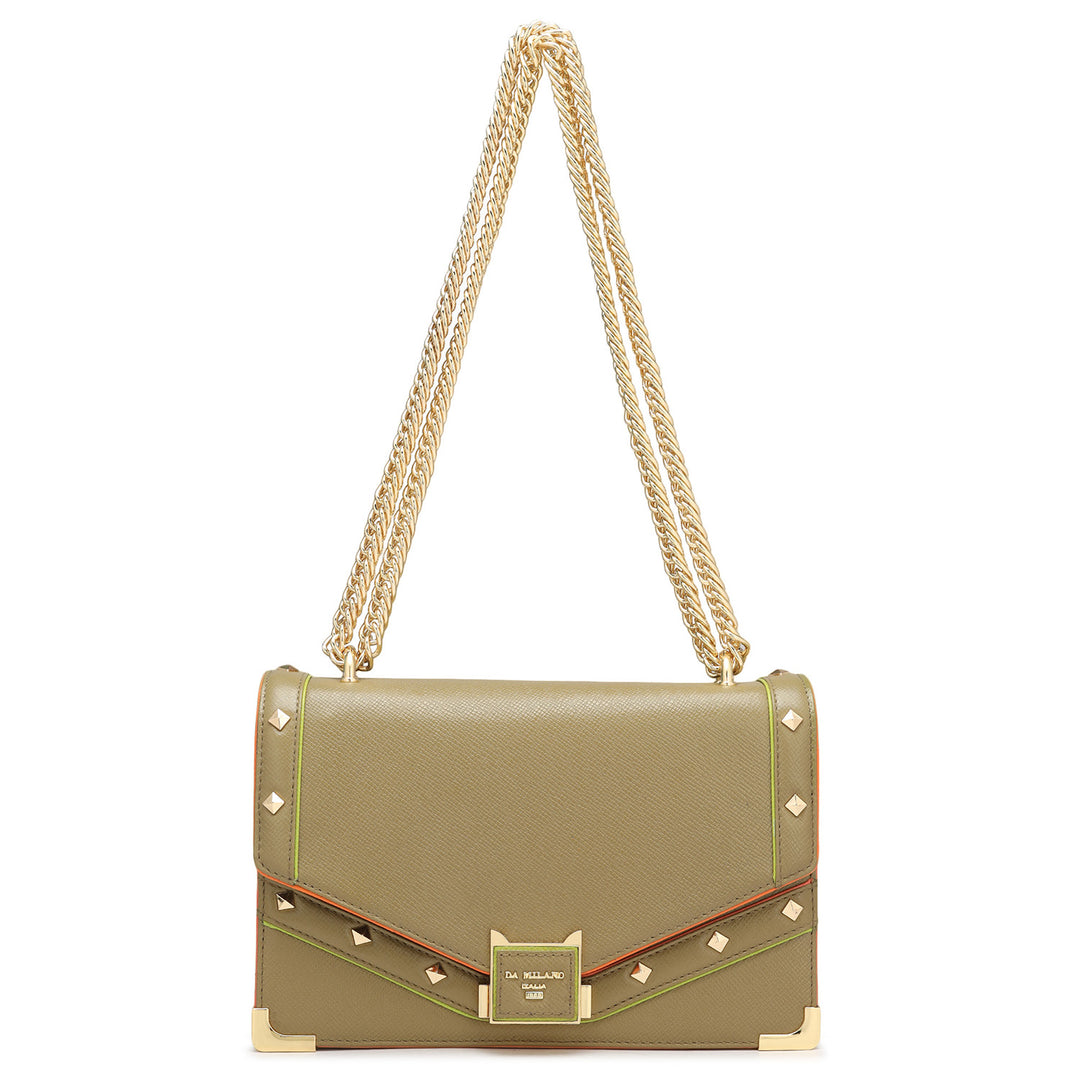 Small Franzy Leather Shoulder Bag - Turtle