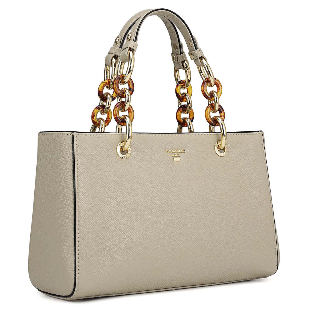 Small Franzy Leather Satchel - Lamb