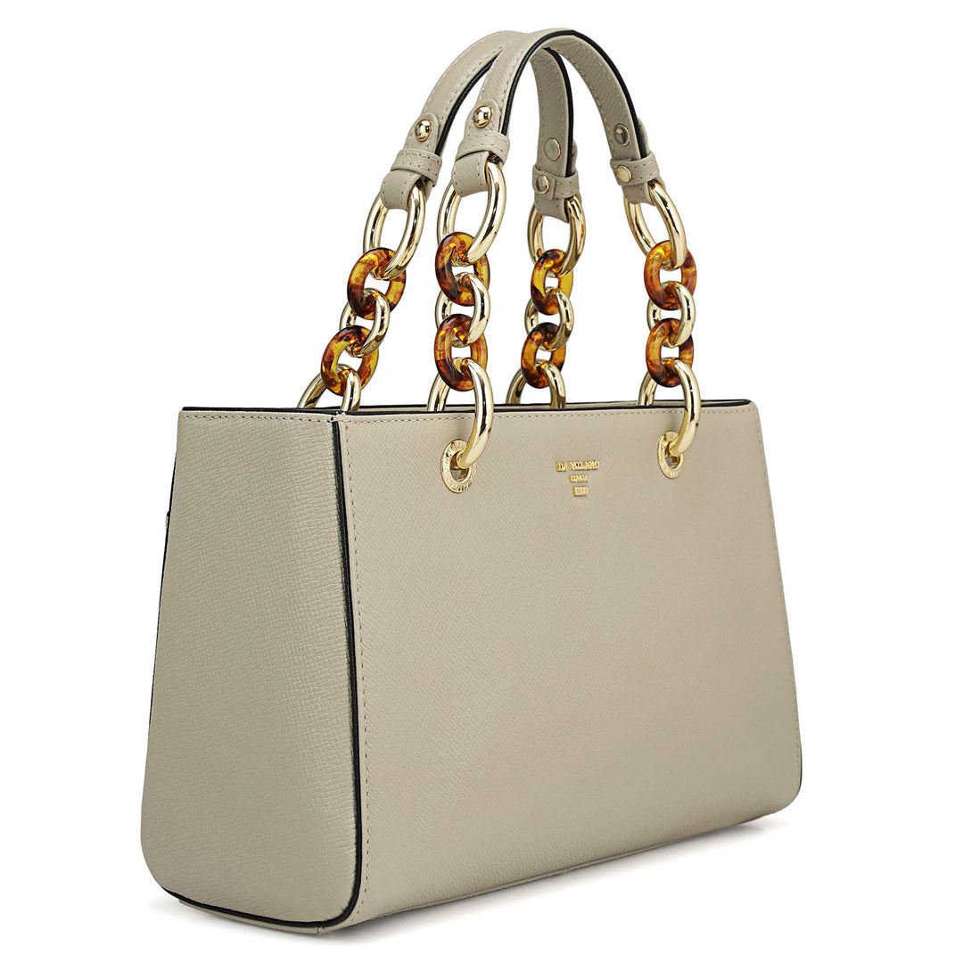 Small Franzy Leather Satchel - Lamb