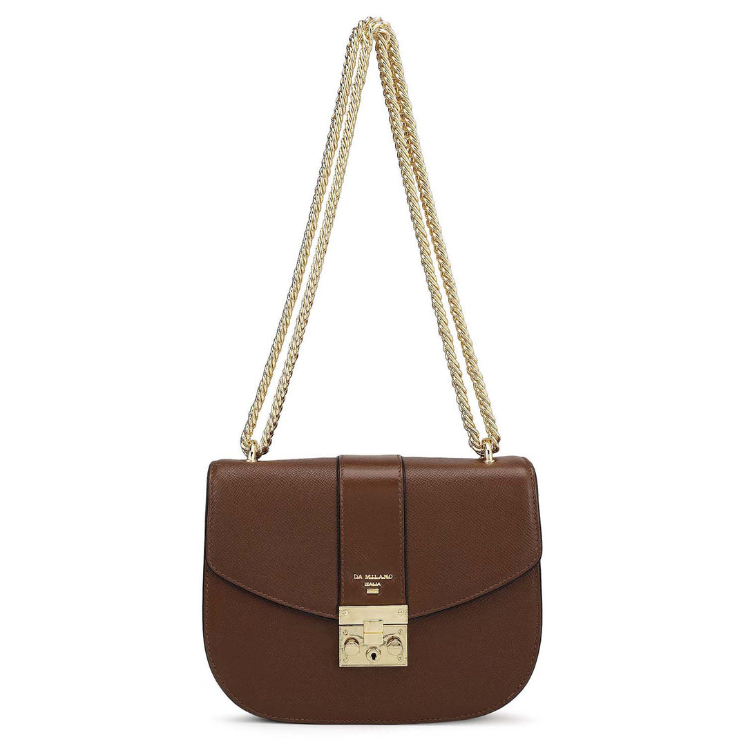 Small Franzy Leather Shoulder Bag - Date