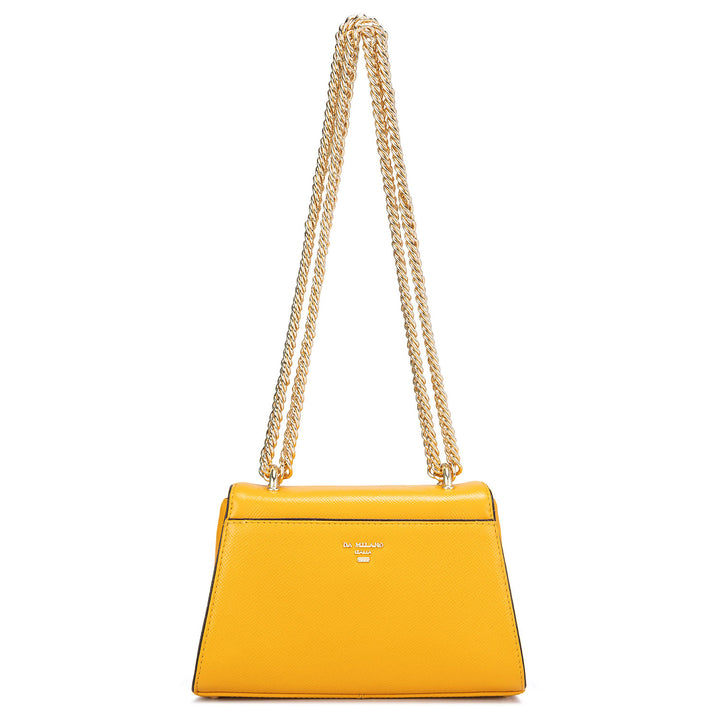 Small Franzy Leather Shoulder Bag - Mango