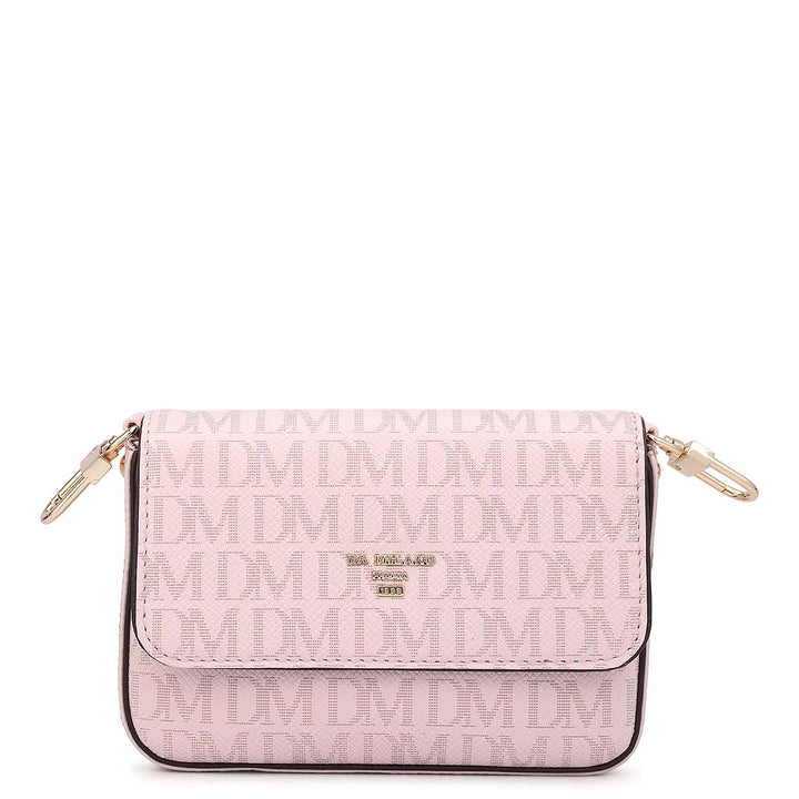 Small Monogram Franzy Leather Sling - Date & Blush