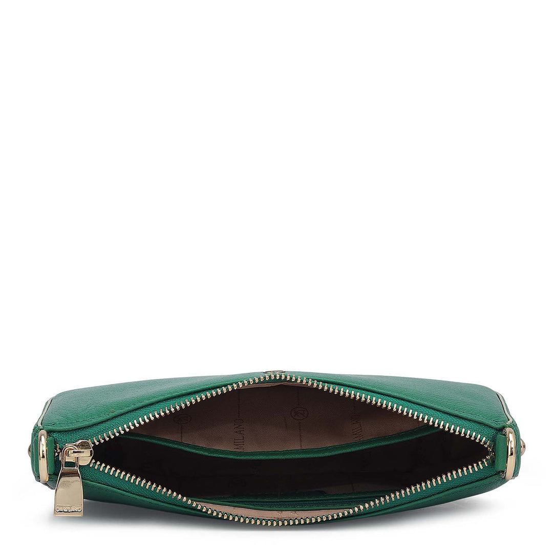Small Monogram Franzy Leather Sling - Sea Weed & Mint