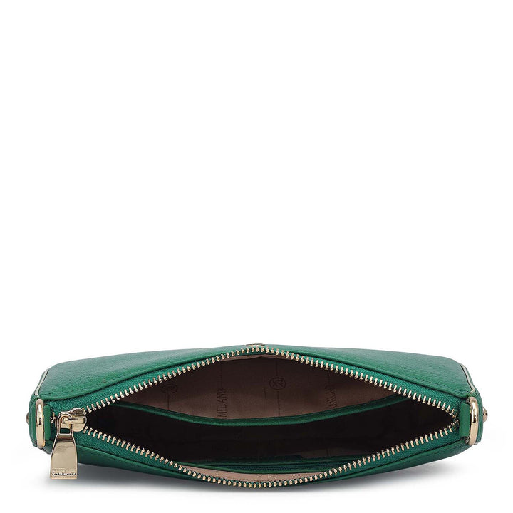 Small Monogram Franzy Leather Sling - Sea Weed & Mint