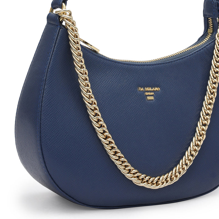 Small Franzy Leather Baguette - Stardust