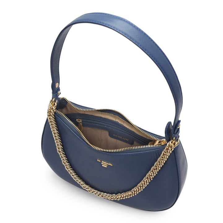 Small Franzy Leather Baguette - Stardust