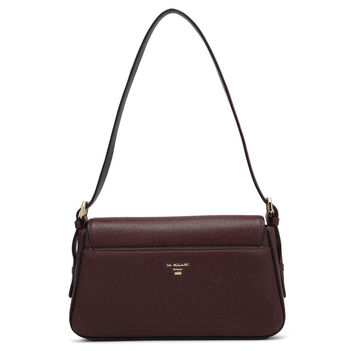 Small Franzy Leather Baguette - Wine