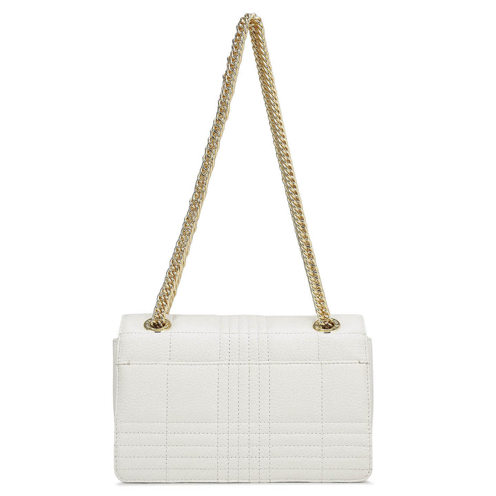 Small Wax Stripe Leather Shoulder Bag - Purity