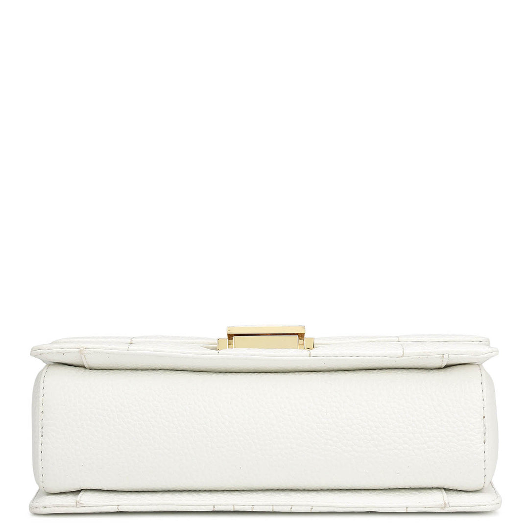 Small Wax Stripe Leather Shoulder Bag - Purity