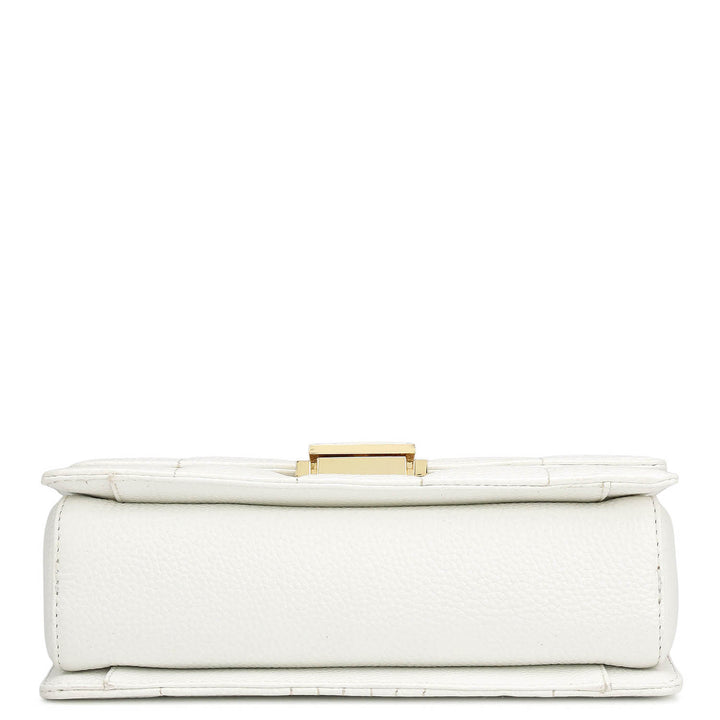Small Wax Stripe Leather Shoulder Bag - Purity