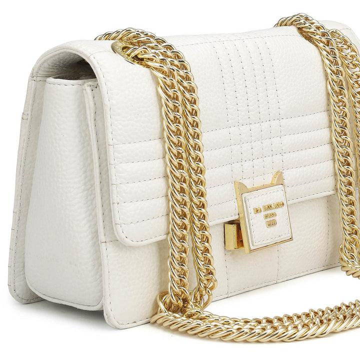 Small Wax Stripe Leather Shoulder Bag - Purity