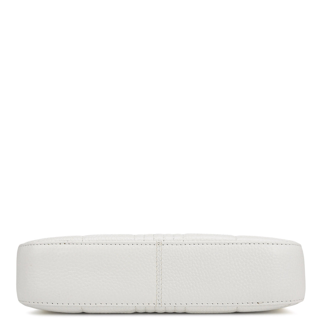 Small Wax Stripe Leather Shoulder Bag - Purity