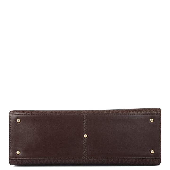 Siena Monogram Leather Shoulder Bag - Date