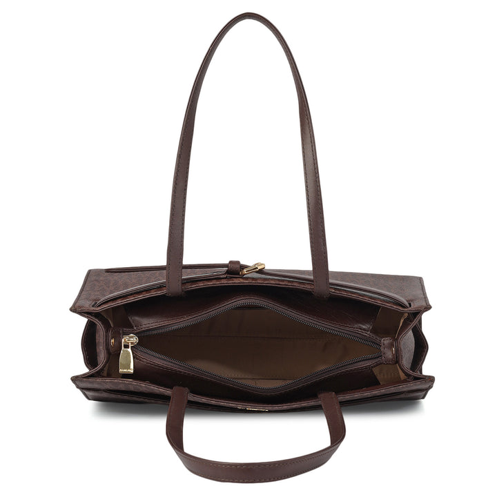 Siena Monogram Leather Shoulder Bag - Date